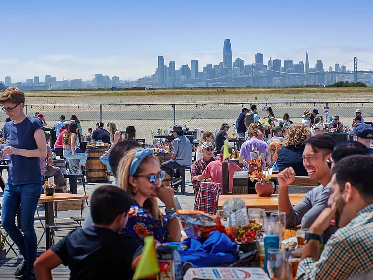 Local Craft Beer with a view at Faction Brewing
