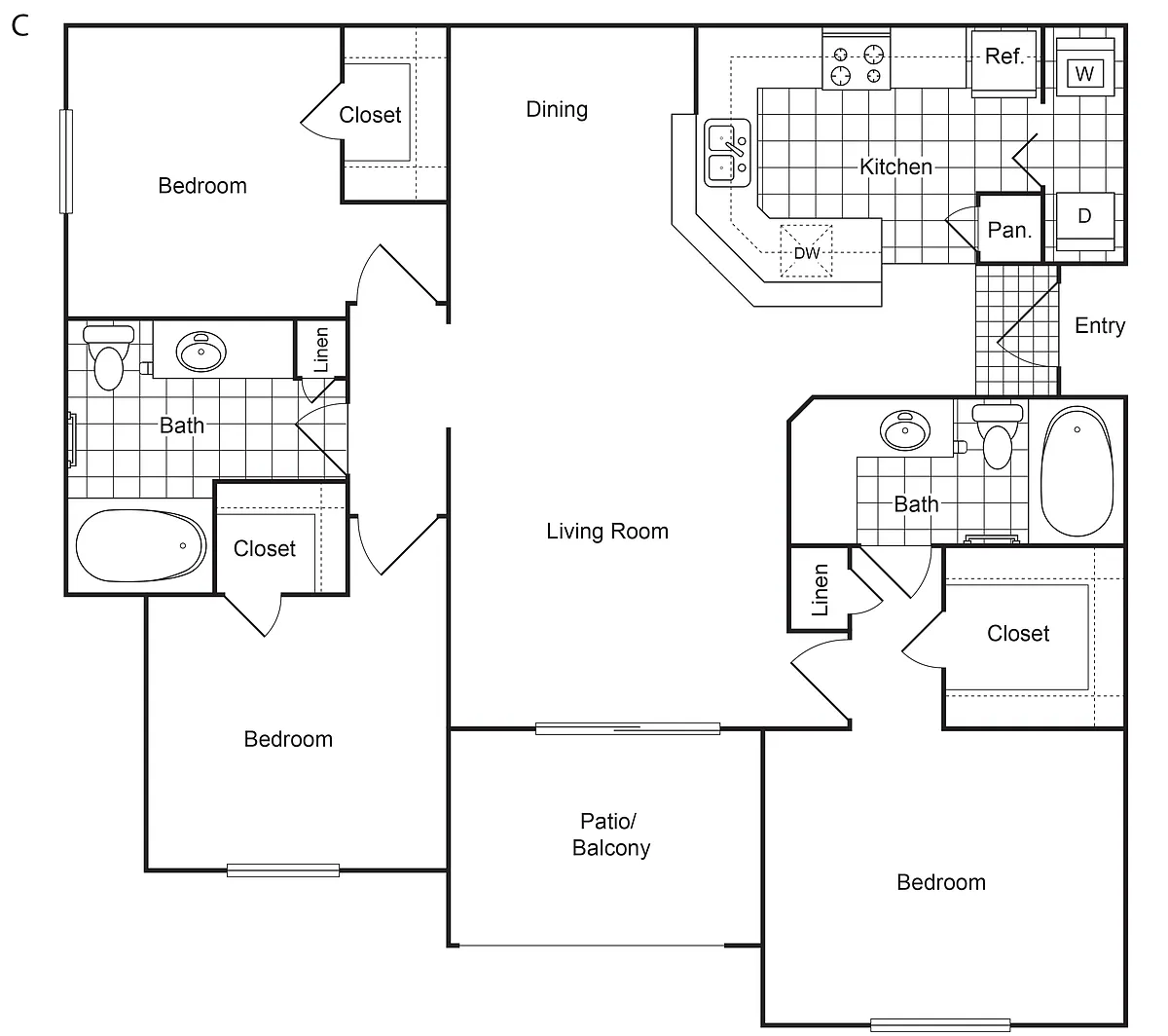 Floor plan C1