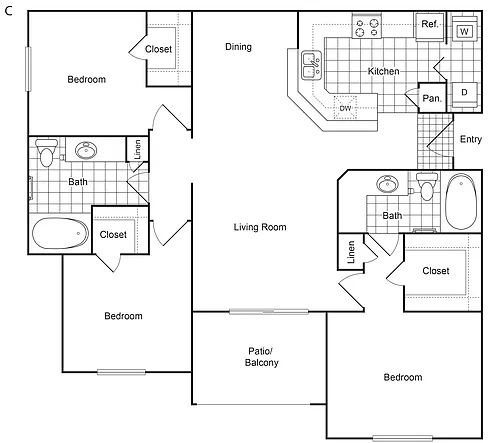 Floor plan C1
