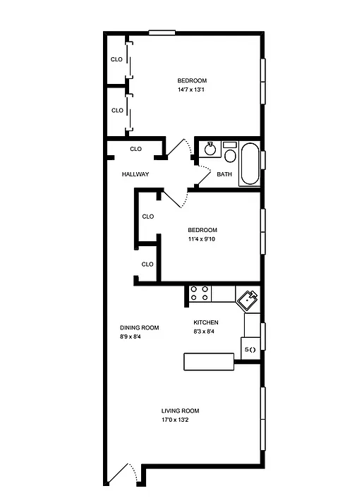 Floor plan 2 Bedroom
