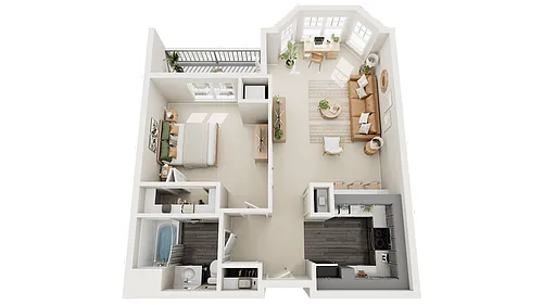 Floor plan One Bedroom