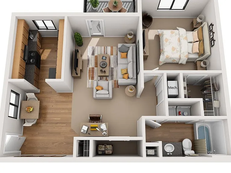 1 Bedroom | 1 Bath | 770 SF 1 Bedroom | 1 Bath | 770 SF