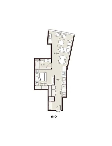 Floor plan 1B-D