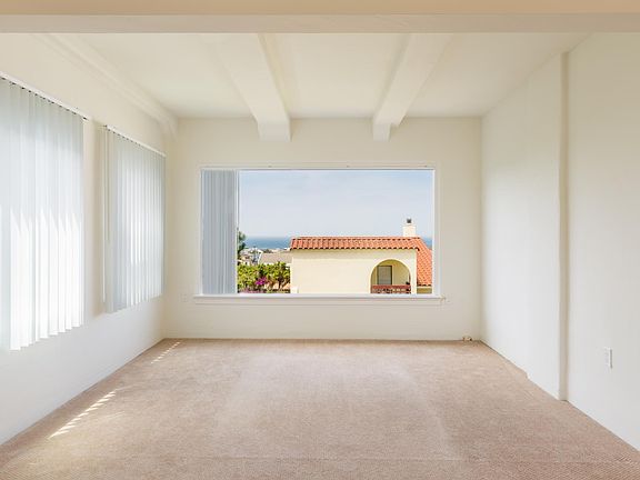 Spacious ocean view living room