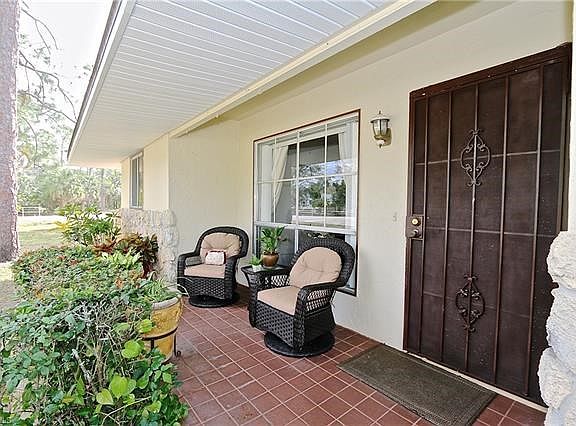 Private open porch entry to home. Welcome!
