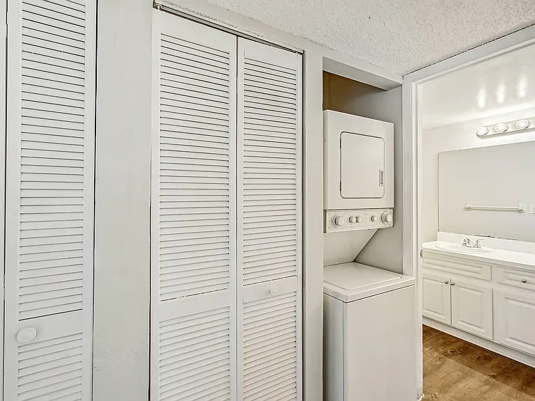 In-home laundry with extra storage