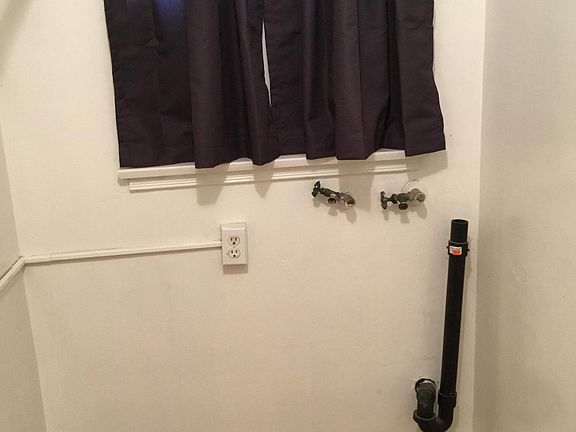 Washer dryer hookup inside unit