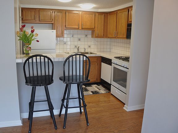 Kitchen with gas stove
