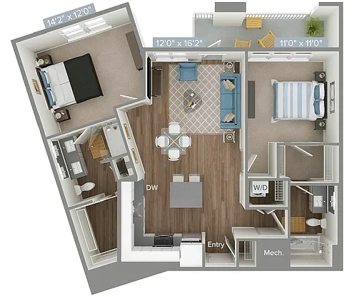 Floor plan B6-1