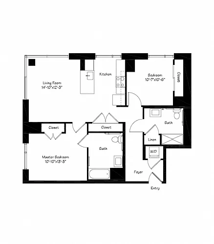 Floor plan B2DR