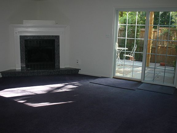 Rec room and fireplace