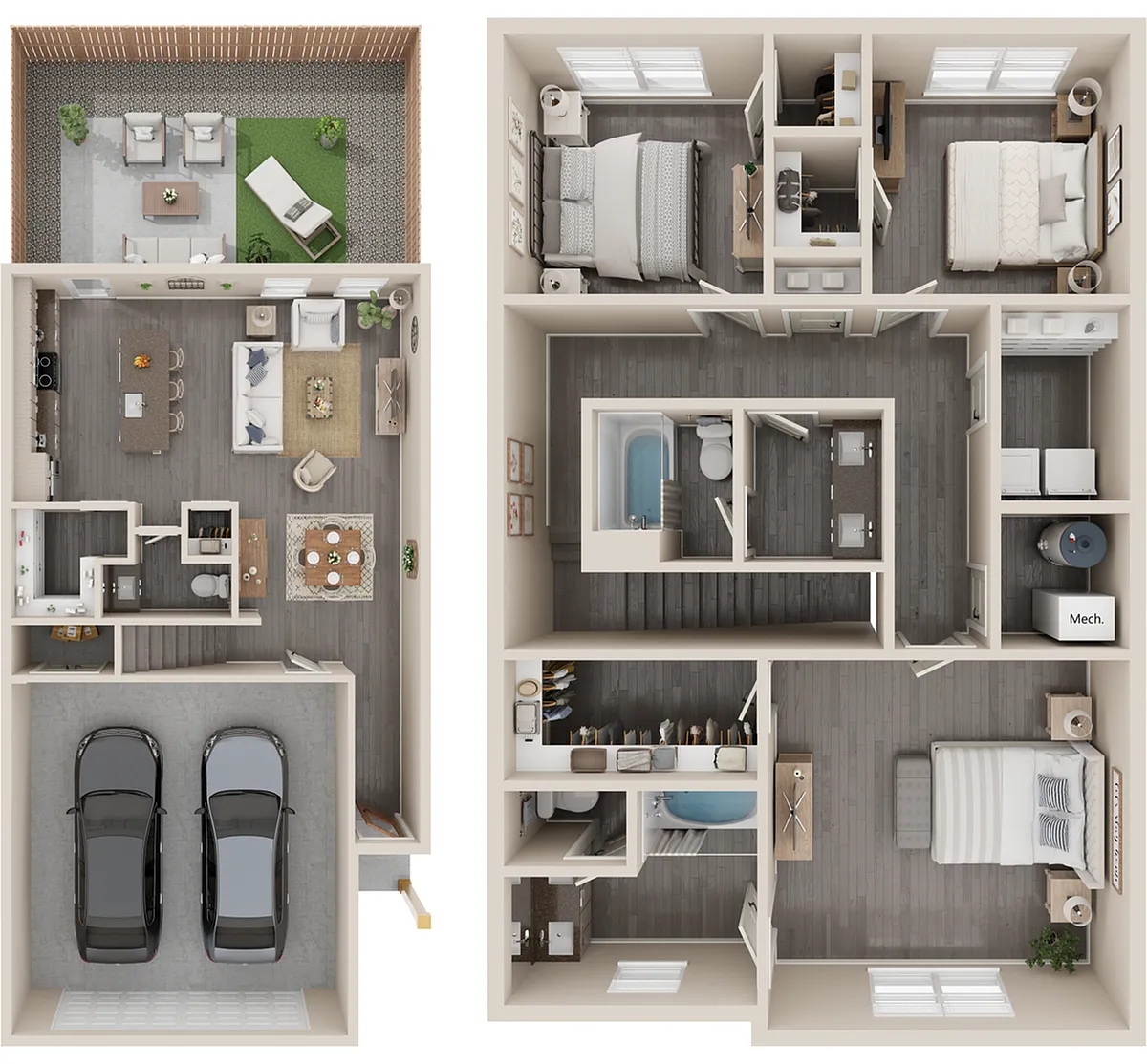 Floor plan The Camellia 3x2.5
