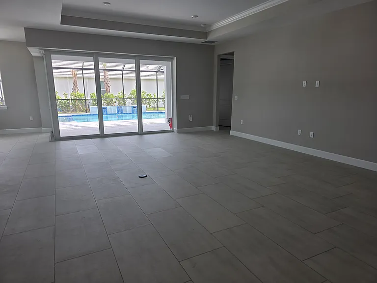Living room to pool deck