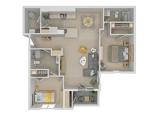 Floor plan Burgess 2 Bedroom