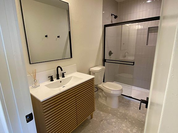 Large bathroom with large shower