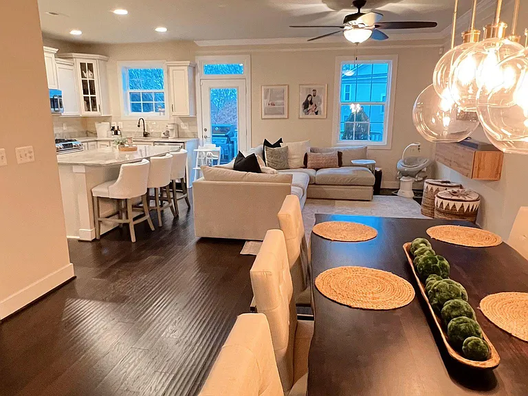open floor plan on main living level