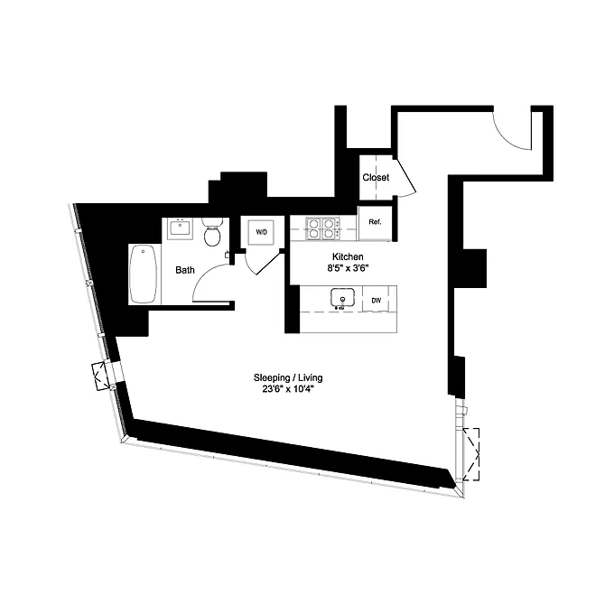 Floor plan Studio C 20-22