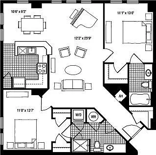 Floor plan 2K