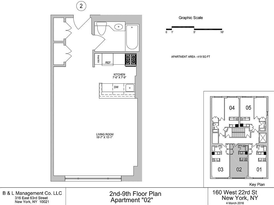 2nd image of 160 W 22nd St APT 702
