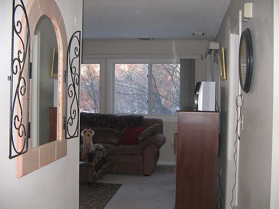 hallway facing living room