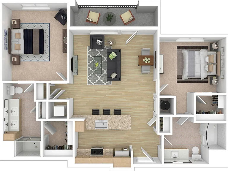 B3 3D Floor plan B3 3D Floor plan