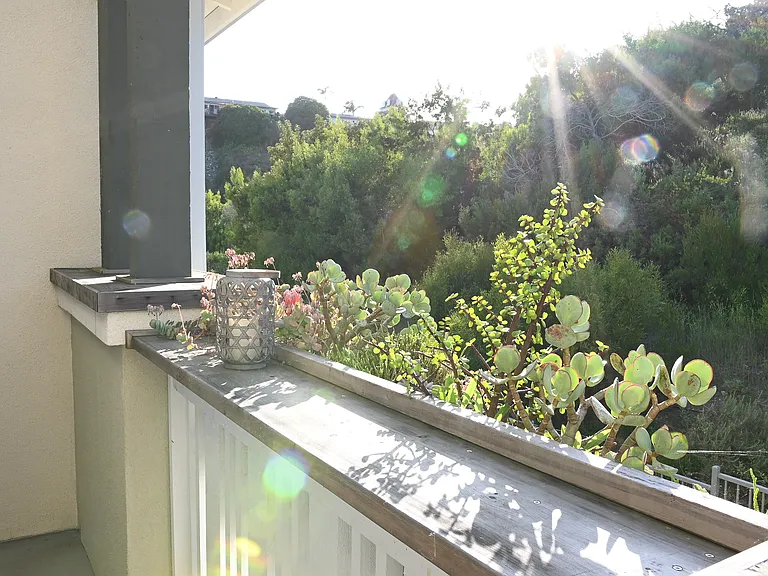Bar top on balcony.
