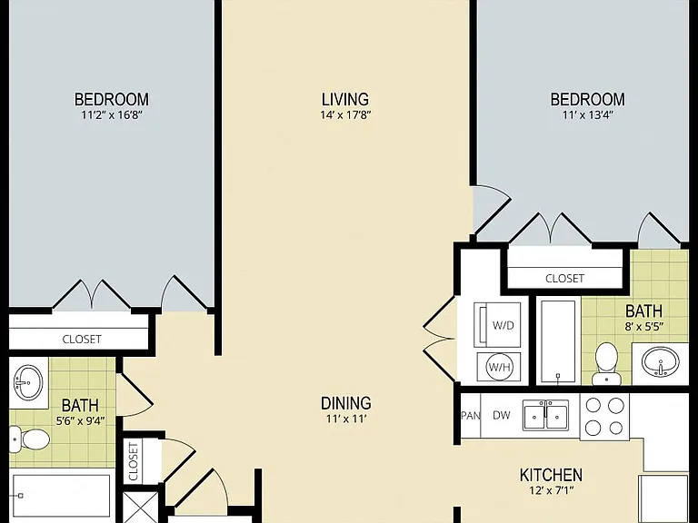 Explore this contemporary apartment layout featuring spacious rooms and modern amenities. Explore this contemporary apartment layout featuring spacious rooms and modern amenities.