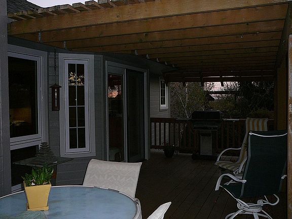 Cedar deck with pergola