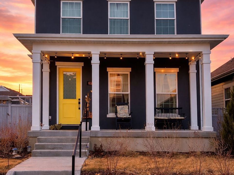 Front of the house with porch to sit out
