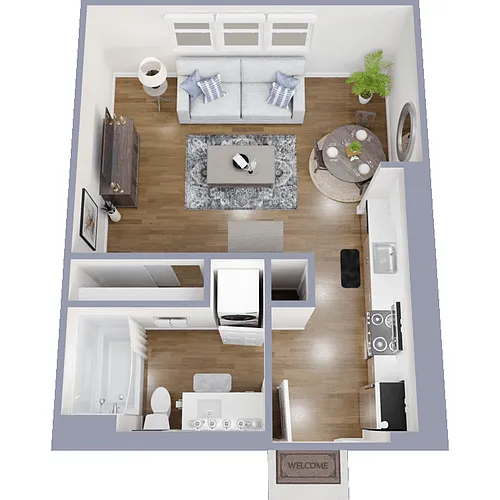 Floor plan Studio B
