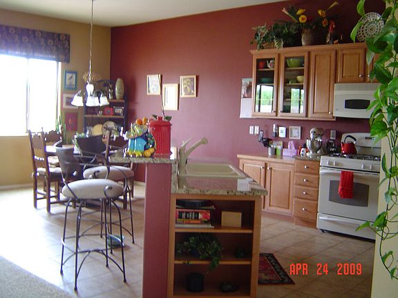 Dining area and kitchen