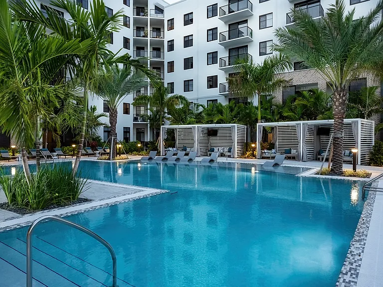 Spend the day by our heated pool and cabanas.
