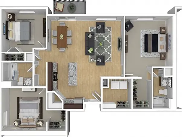 3 Bedroom Floor Plan 3 Bedroom Floor Plan