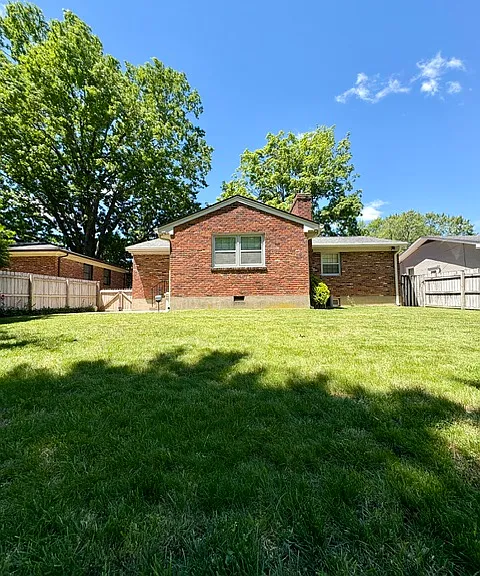 Rear view of home