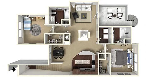 Floor plan B3