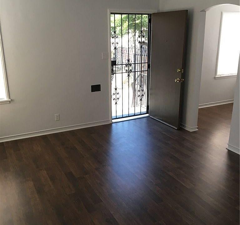 Front door opens into living room. Dining nook is next room over.