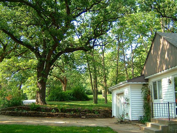 Looking south past house to Fairmont Park