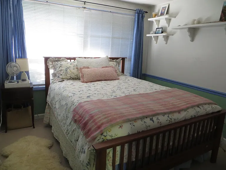 Bedroom with pillow-top queen-size mattress