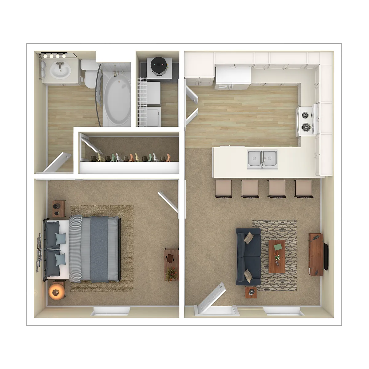 Floor plan 1-1-1
