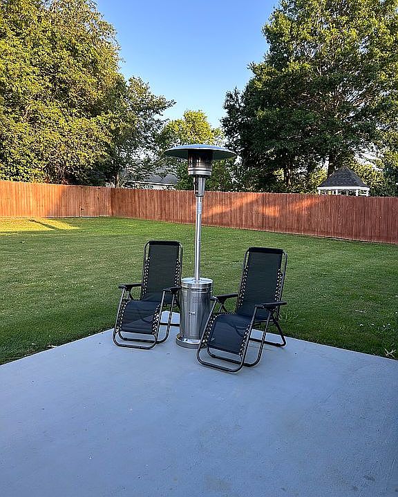 Large backyard 