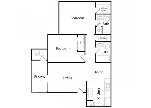 Floor plan 2X2