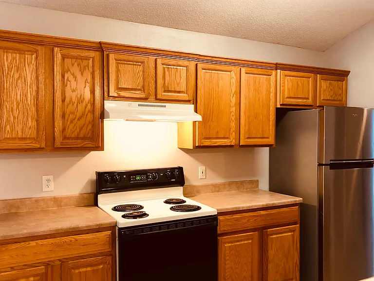 Appliances included: stove and fridge.