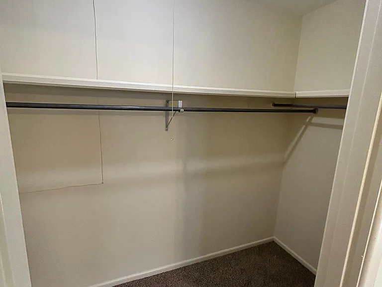 Large closet in master bedroom