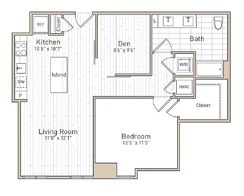 Floor plan A42D - Rise