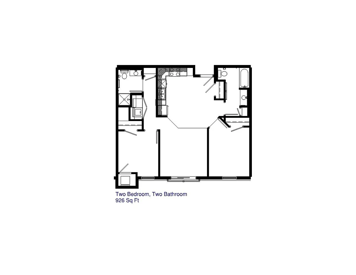 Floor plan 2 Bedrooms