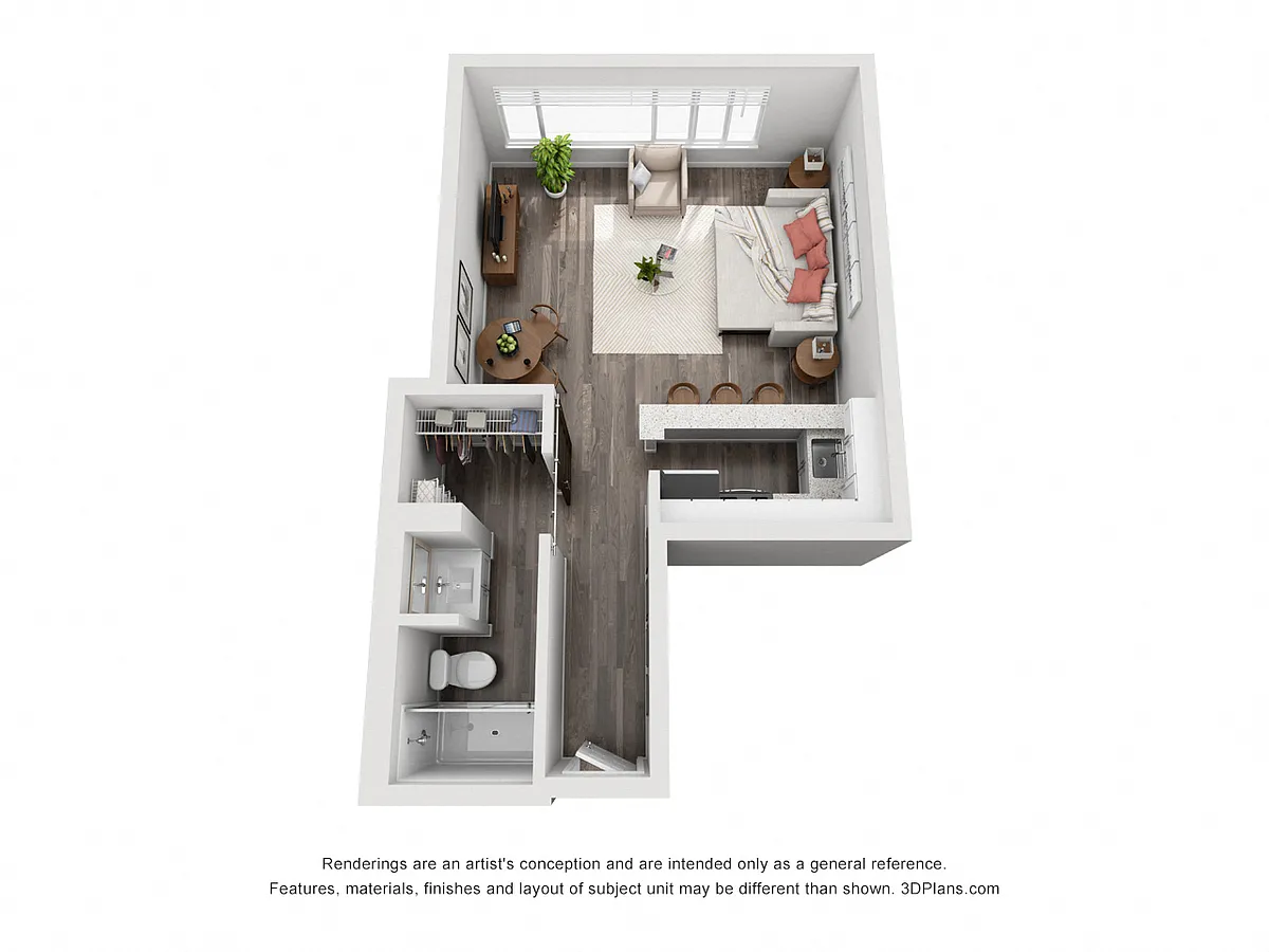 Floor plan Tyler - Studio