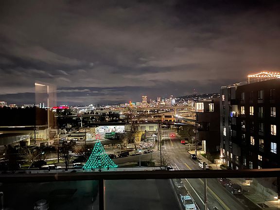 evening view from living room