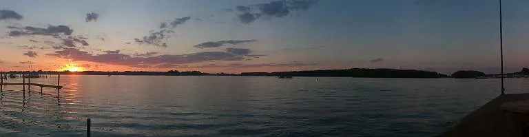 Panoramic view of harbor