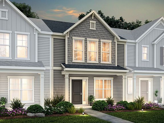 Graylyn Exterior 3 features siding, shakes, covered front porch and 1-car rear load garage