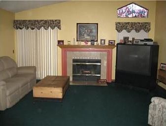 Tiled Fireplace